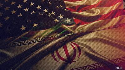 US Iran Flag Generic