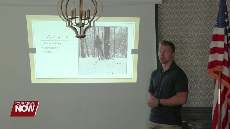 Ottawa native who achieved the "Triple Crown of Hiking" speaks to Lima Kiwanis Club members