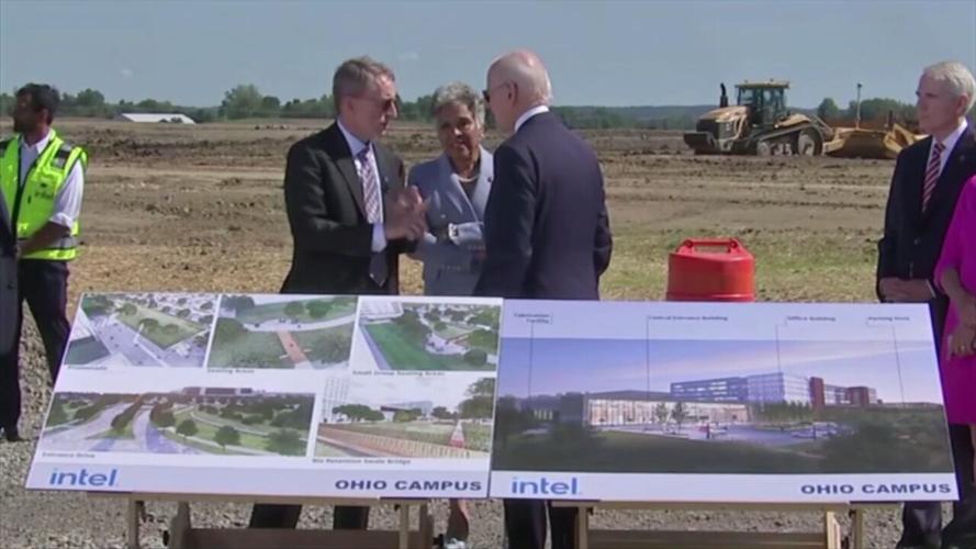 Intel officially breaks ground for two semiconductor factories in New Albany, Ohio
