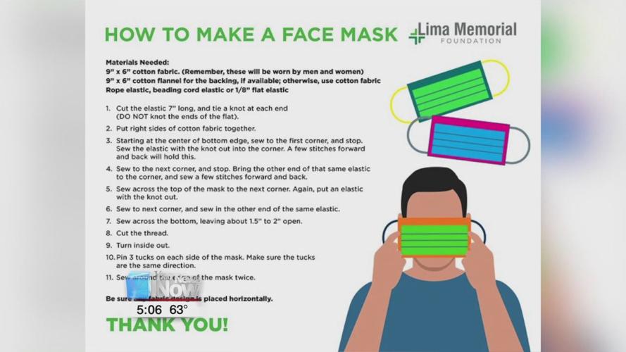 Lima Memorial asking for donations of homemade face masks, drop box provided