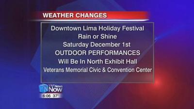 Small changes due to weather for Downtown Lima's Holiday Festival