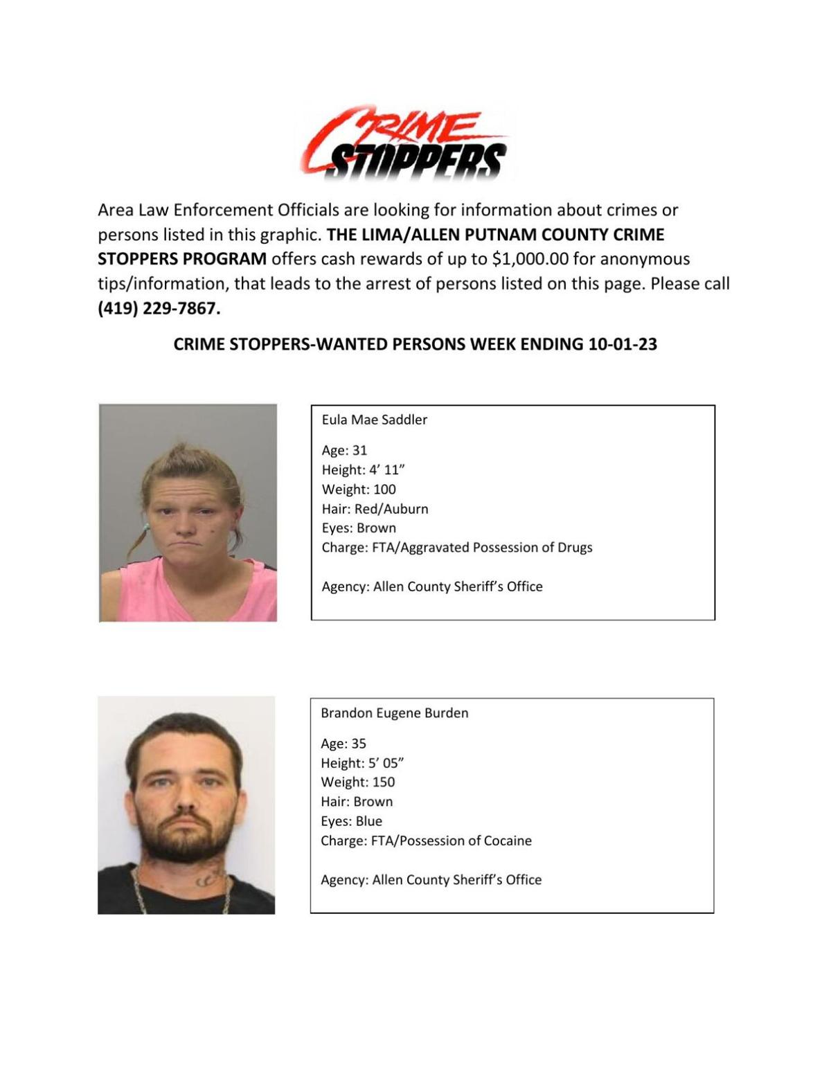 Lima Ohio Wanted List - zjvg2qc