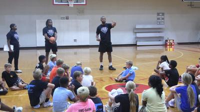 Martyce Kimbrough inspiring young athletes at annual basketball camp
