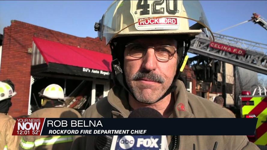 Eleven departments assist with building fire in downtown Rockford