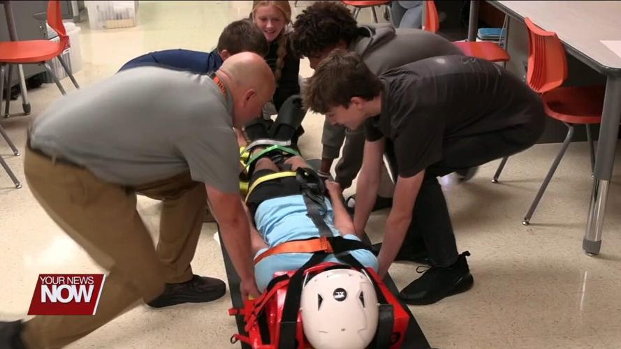 Elida students preview various career fields in a hands-on setting with Career Connections class