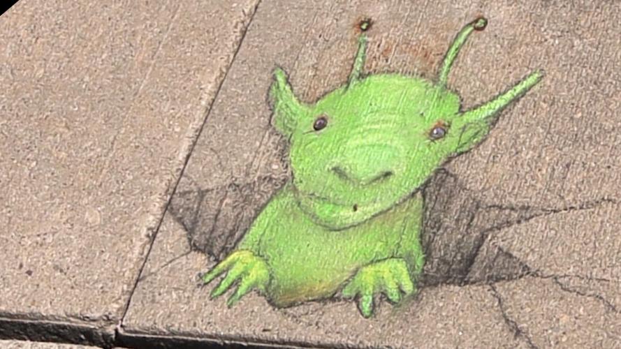 Chalk Artist David Zinn brings creativity and curiosity to Armstrong Museum