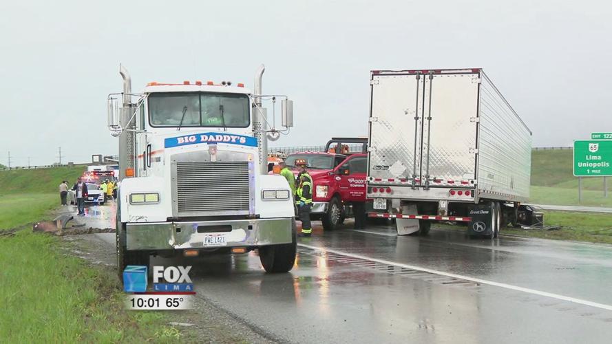 Allen County EMA and Hazmat team called out after two semis jackknife on I-75