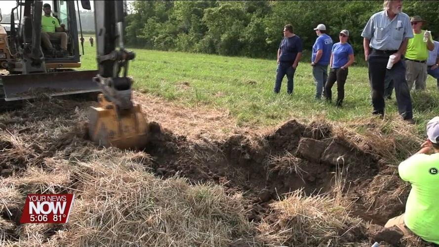 Farmers get a chance to see technological advances in the installation of drain tile at Ohio State Lima
