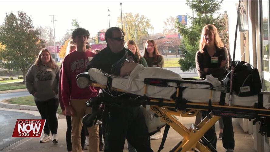 High school students take part in mock emergencies during Lima Memorial's Exploring Day