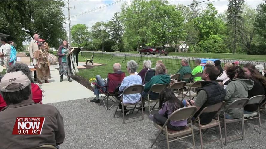 Eagle Scout Andrew McKenzie unveils Hog Creek Reservation's Chief PHT Memorial