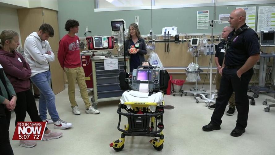 High school students take part in mock emergencies during Lima Memorial's Exploring Day