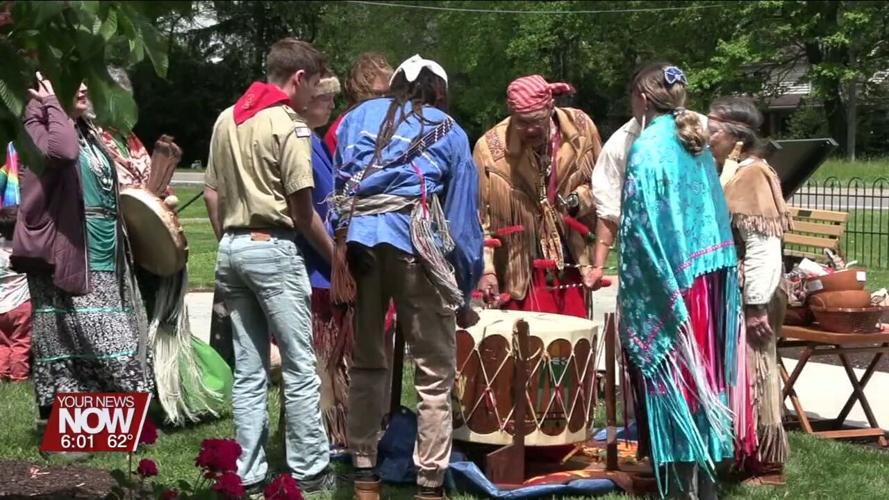 Eagle Scout Andrew McKenzie unveils Hog Creek Reservation's Chief PHT Memorial