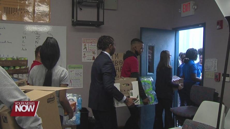 Heir Force Community School collects more than 10,000 items in Christmas Food Drive