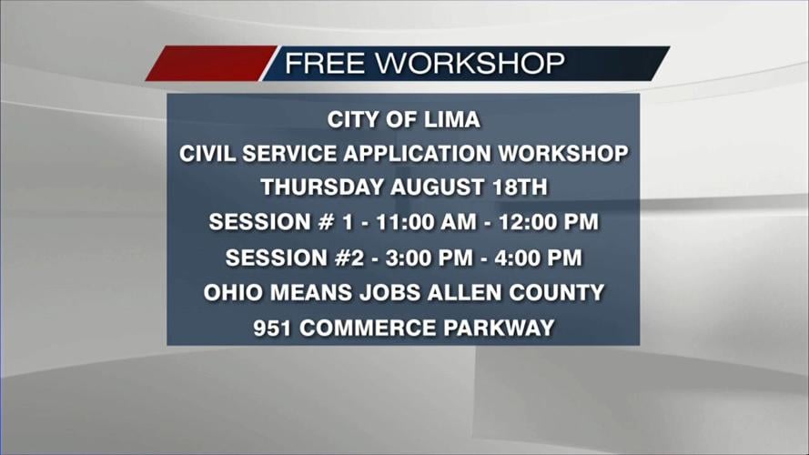 City of Lima offering free workshop on Civil Service Testing