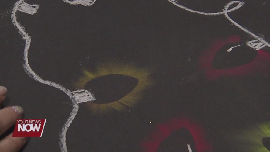 Kids get a chance to be creative over Christmas break with a holiday "ART TO GO" bag from ArtSpace/Lima