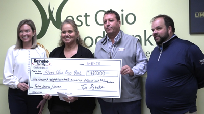 Reineke Family Dealerships donate $1,800 to West Ohio Food Bank