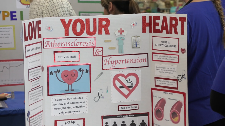 Rhodes State Nursing Students educate the public at Health Fair