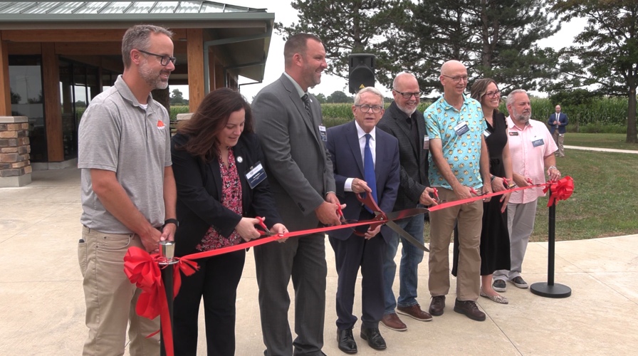 Gov. Mike DeWine, ODOT celebrate completion of rest stop renovation outside of Van Wert
