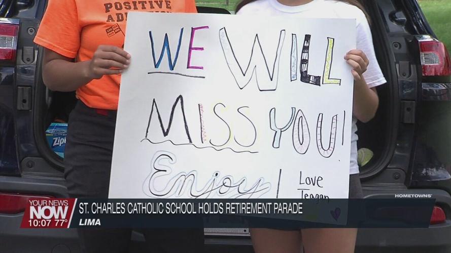 St. Charles Catholic School holds retirement parade