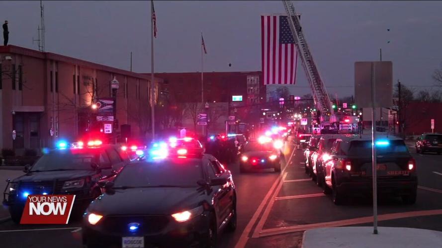 Lima Police Department Hosts Procession in Remembrance of K9 King