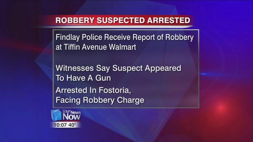 Man suspected of robbing a Findlay Walmart in custody