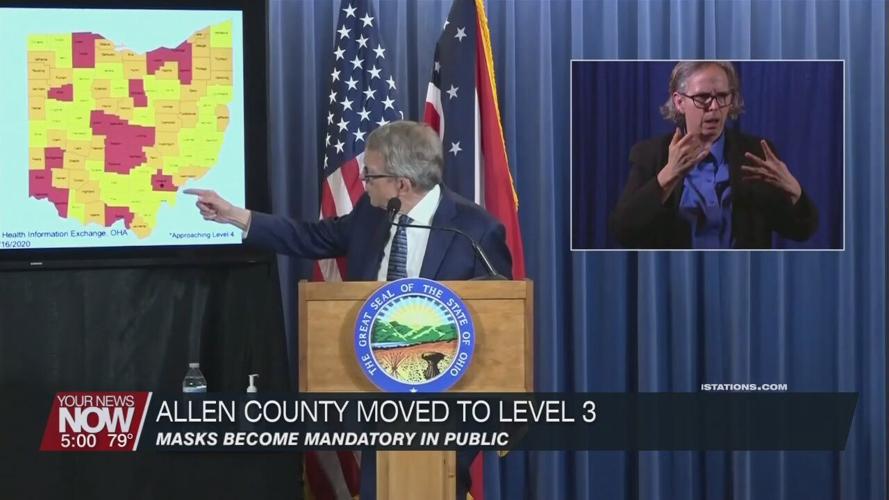 Allen County moves to Level Three, masks become mandatory on Friday