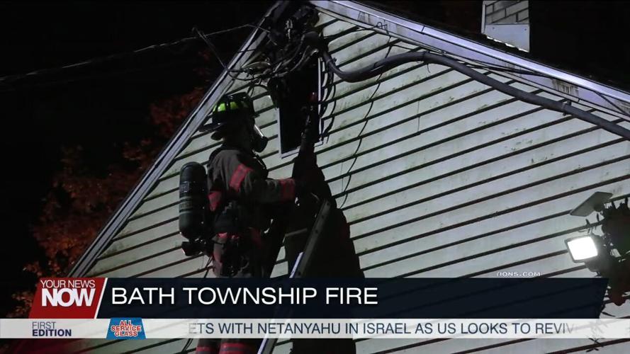 Bath Township Fire Department responds to attic fire on Shearin Avenue
