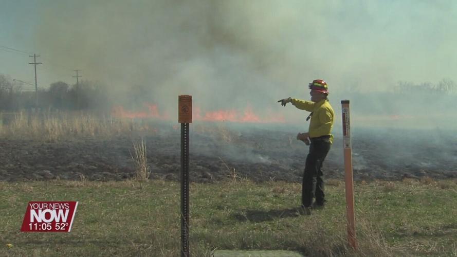 OSU students practice a controlled burn