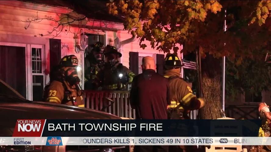 Bath Township Fire Department responds to attic fire on Shearin Avenue