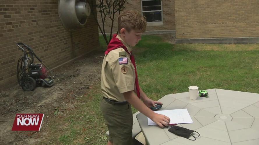 Local Boy Scout building serenity garden at Lima Memorial Health System