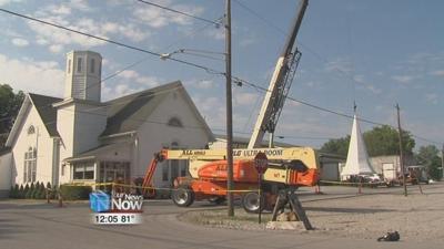 New steeple installed at the Westminster United Methodist Church