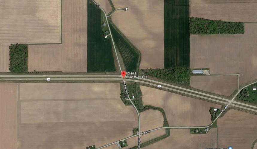 US 30 and Leatherwood Road Intersection Map