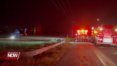 2 teenagers were injured in a single vehicle crash in Shelby County Friday night