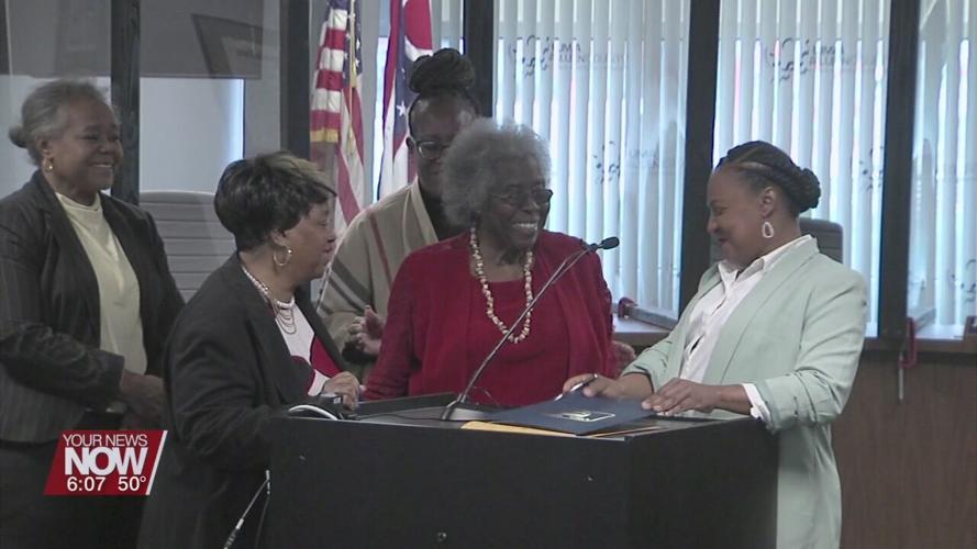 Lima Mayor gives proclamation in honor of Neotha Paden's 93rd birthday