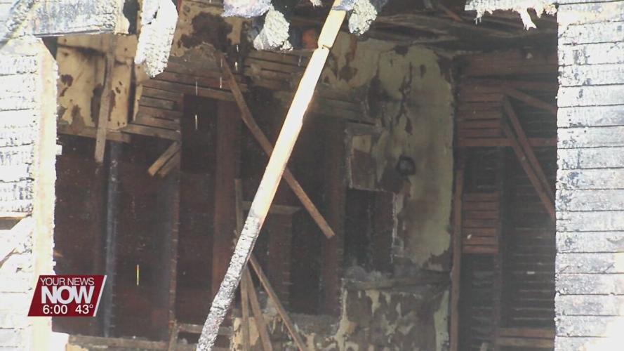 Fire causes total loss of a home on West North Street in Lima Saturday morning