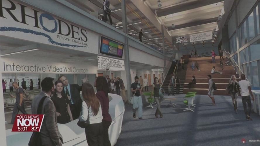 Rhodes State marks milestone in the construction of their downtown project