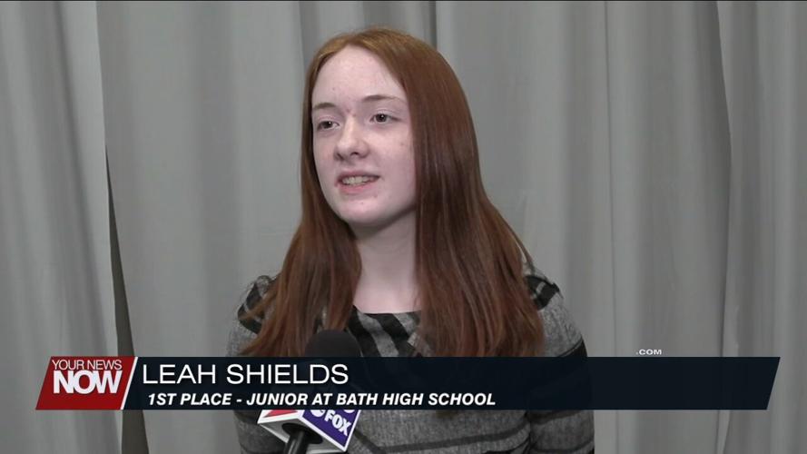 Winners of the Lima Rotary Club's 4-Way Speech Contest present their works