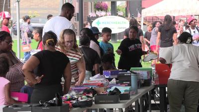 Lima organizations give to kids at "Back2School" block party