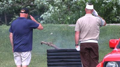 Spencerville veterans honor worn U.S. flags with retirement ceremony on Flag Day