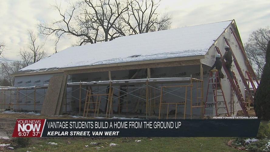 Vantage Career Center carpentry students build a home from the ground up
