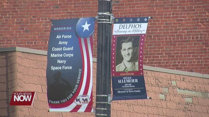 Banners go up in Delphos to honor the men and women that served