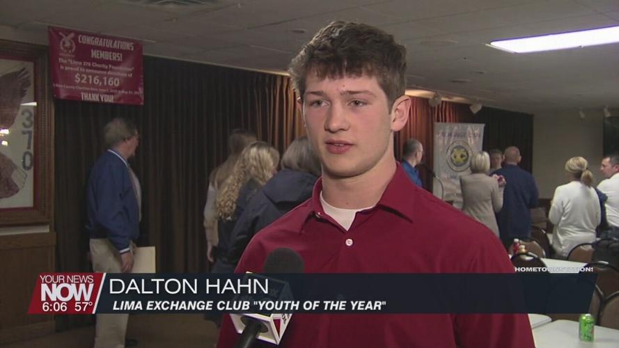 Lima Senior's Dalton Hahn named Exchange Club's Youth of the Year
