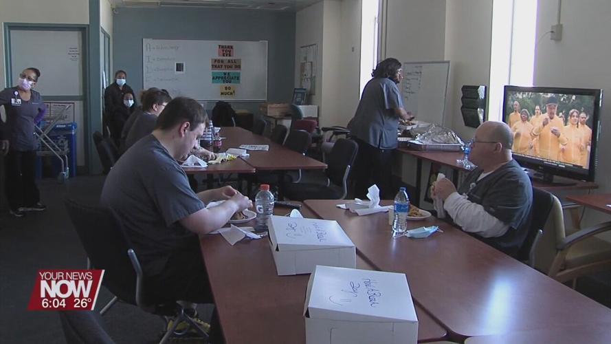 The Smith Jones Family Foundation taking time to thank the those who keep Mercy Health St. Rita's clean and sanitized