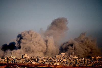 Israeli military strike Gaza 10/8/25