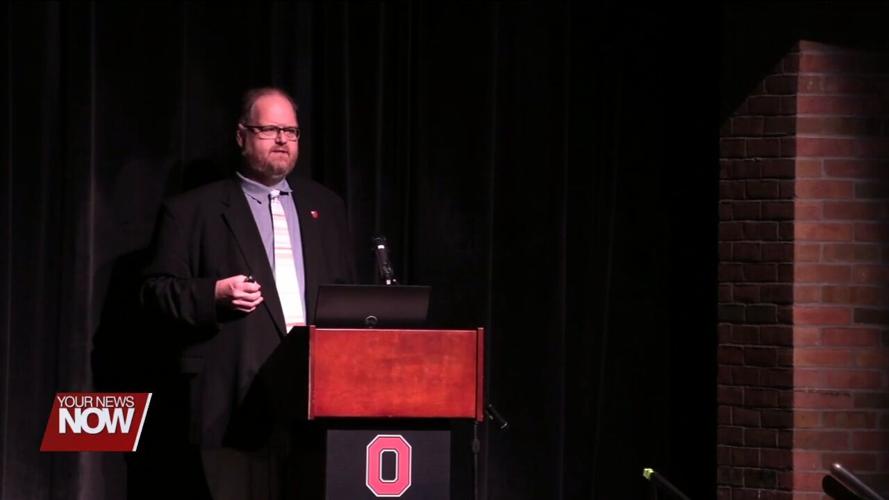 State climatologist speaks to Lima City School students as part of the 2023 William A. Fowler Science Series