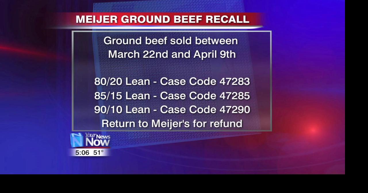 Meijer ground beef recall News