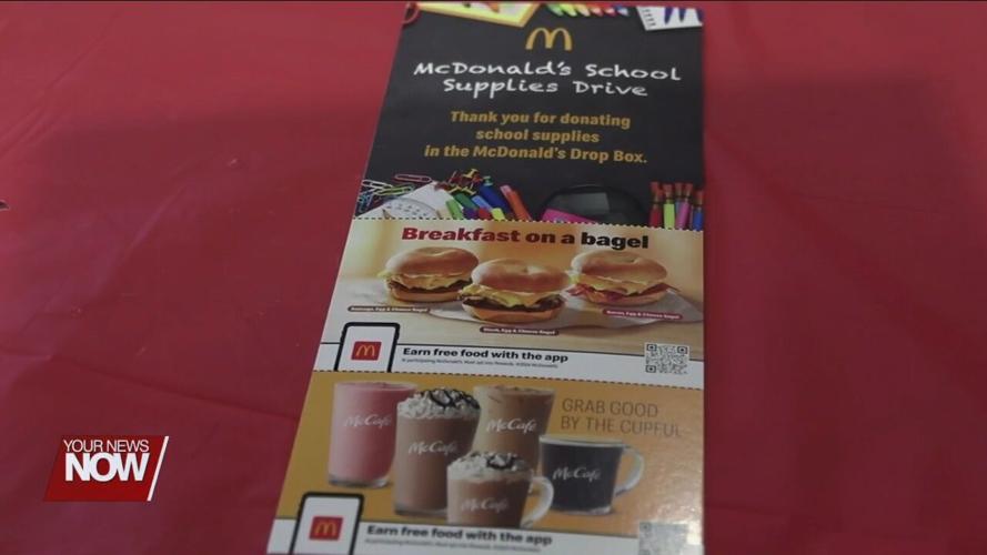 August 5th is final day for McDonald's school supply drive