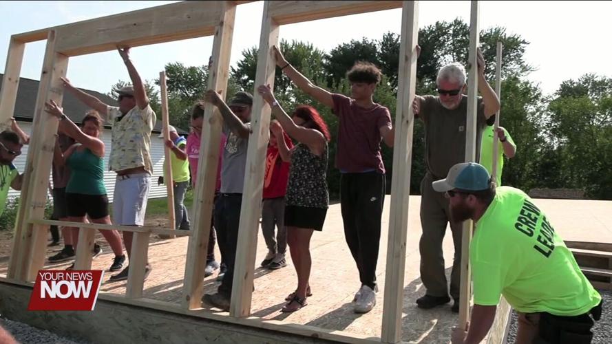 Habitat for Humanity of Findlay/Hancock County raises the walls for 2 new homes