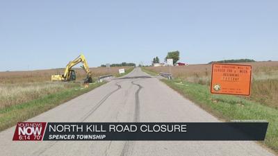 Bridge work closing a section of N. Kill Road