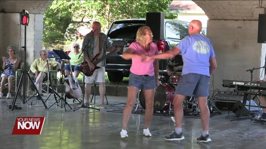 Residents groove to the music at Friday Night "Lincoln Park Dances"